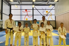 Passage de grade karate kids naidokan juin 2022